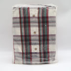 Van Heusen 417 Plaid Button Down Shirt Mens Medium Vintage 90s Deadstock Red - take2supply