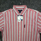 US Polo Assn Striped Button Down Shirt Mens XL Red White Cotton NWT - take2supply