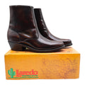 Laredo Zip Trucker Boots Mens 9.5 D Burnt Apple Leather Western Cowboy 62008 - take2supply