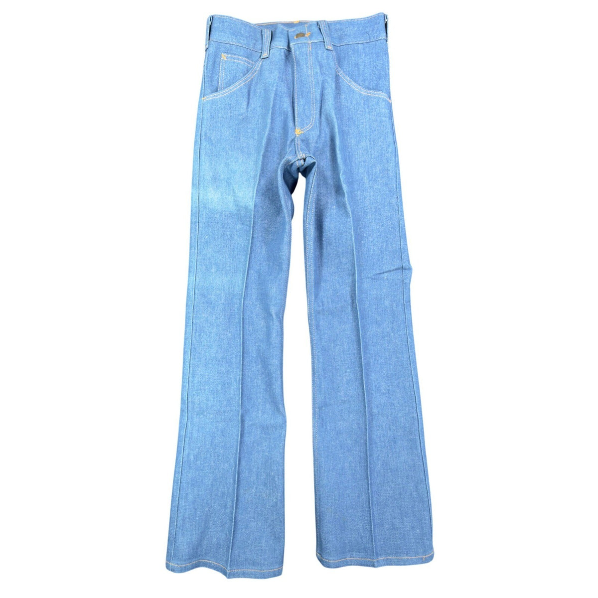Key Jeans Vintage 70s Denim Pants Dept 27 Blue Cotton Deadstock NEW - take2supply