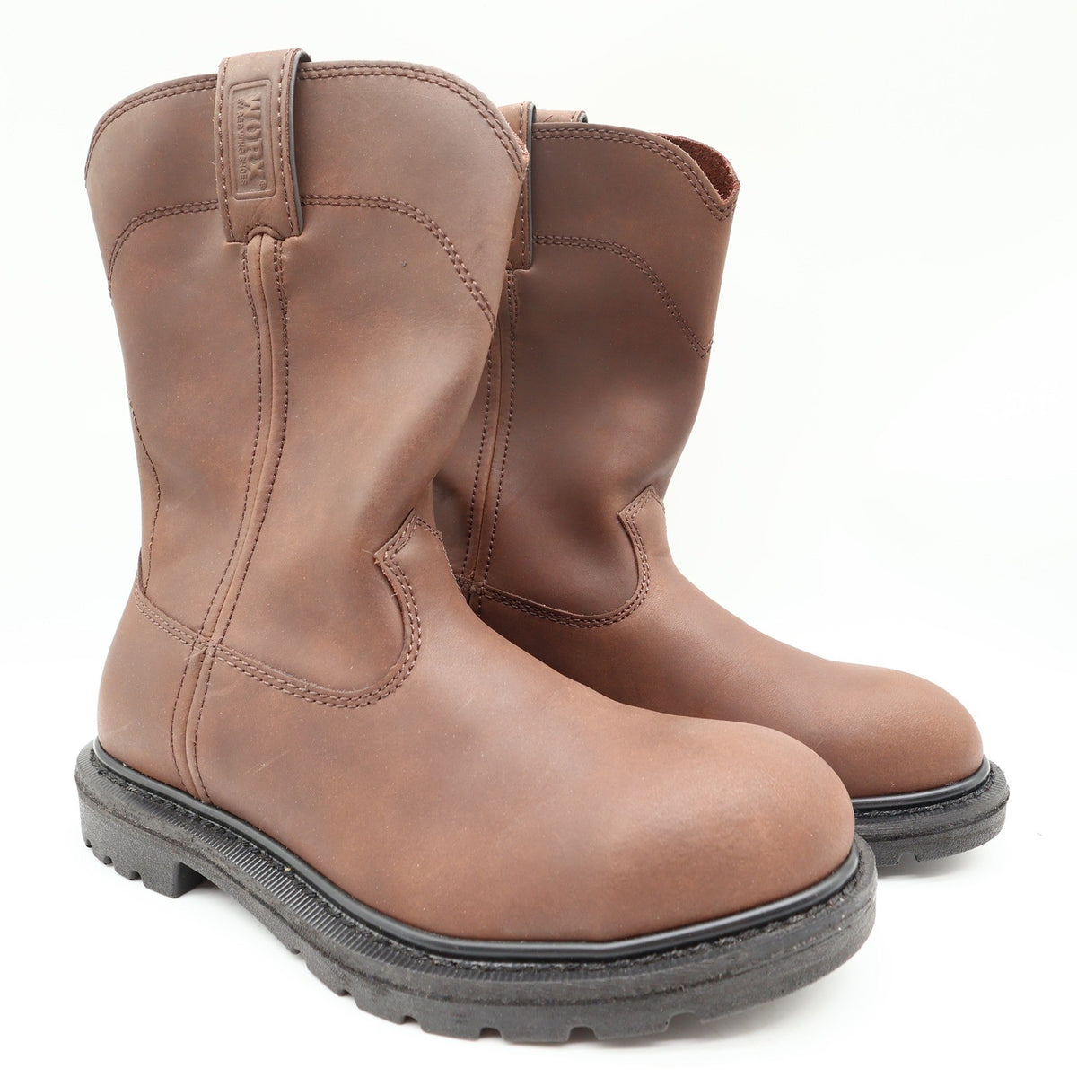 Worx By Red Wing 5701 Steel Toe Pull-On Boots Mens 9 Brown Leather NIB - take2supply