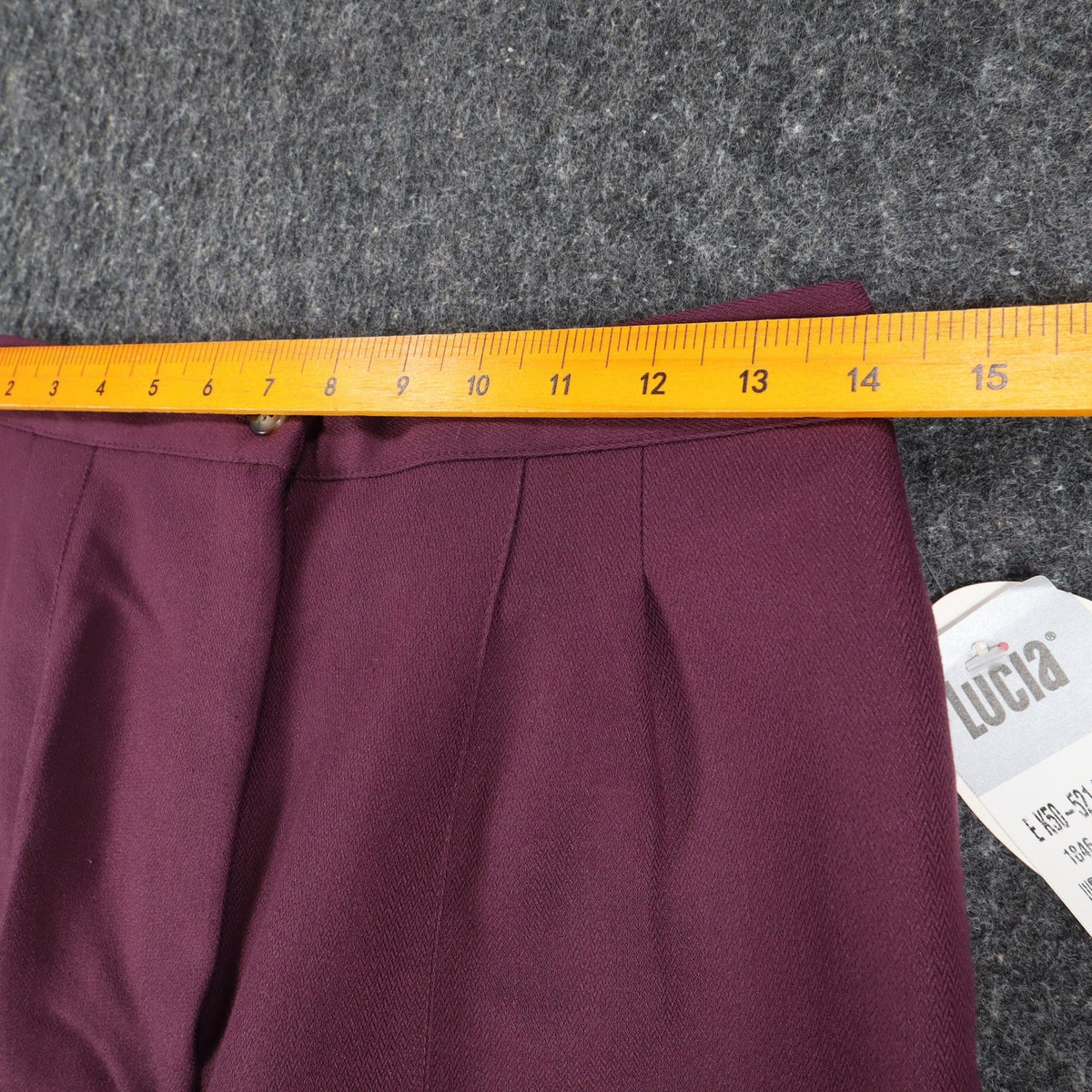 Lucia Dress Pants Womens 10 Burgundy Falling Leaves Crepe Lined High Rise New - take2supply