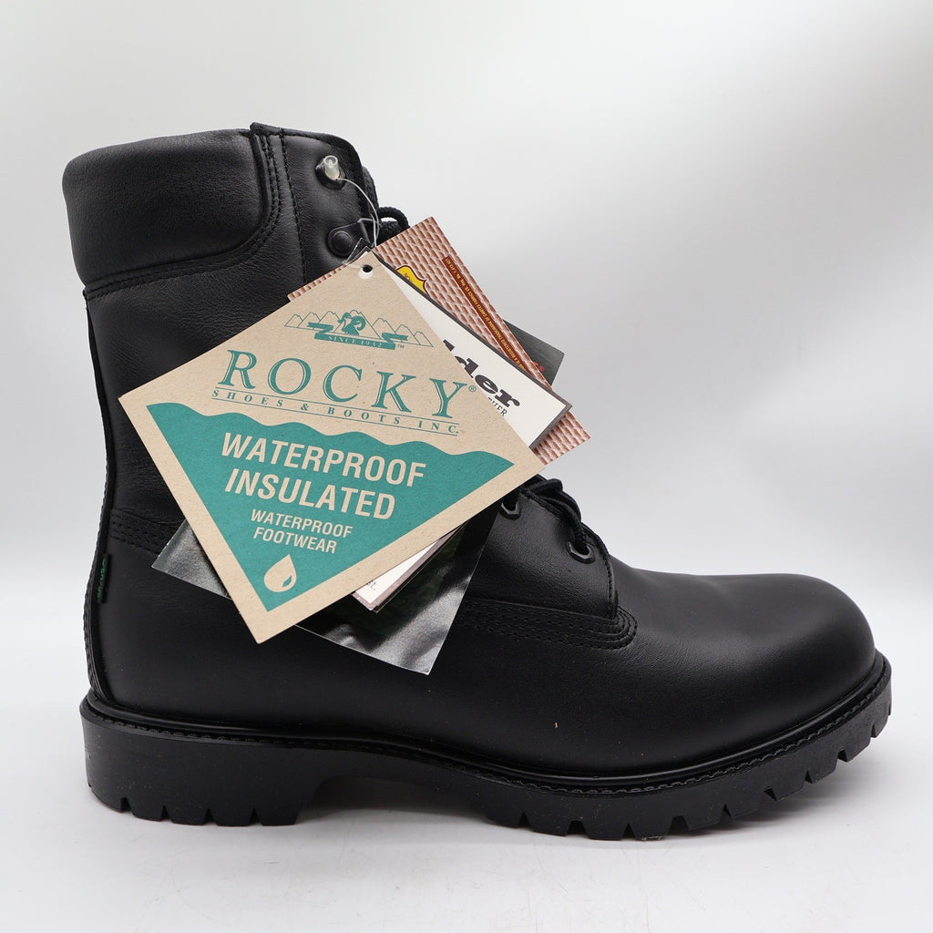 Rocky 1950 Boots Mens 10 EW Black Leather Thinsulate Insulated New In Box - take2supply
