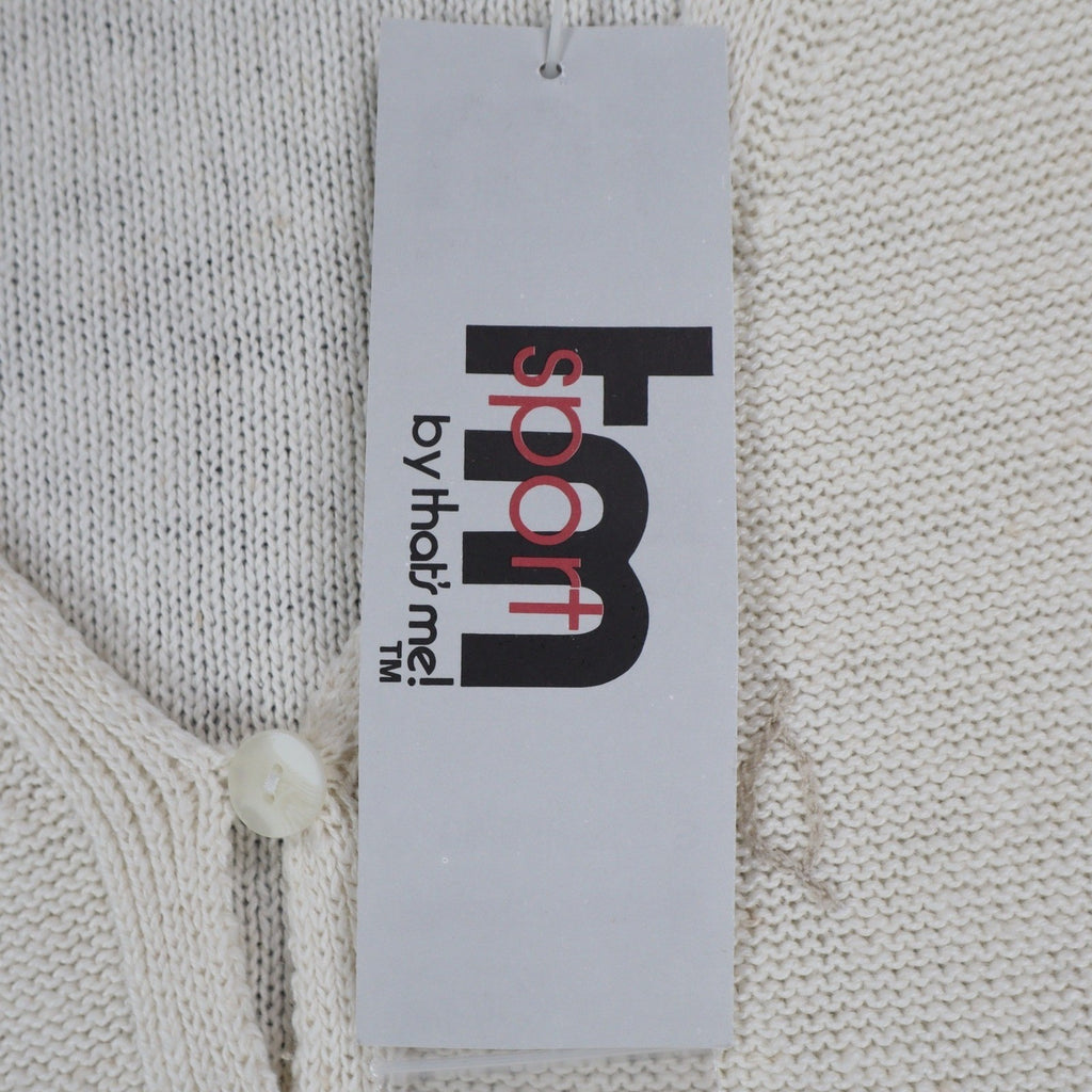 tm sport by that's me! Knit Vest Women Large NWT Vintage Y2K Cream Ramie Cotton - take2supply