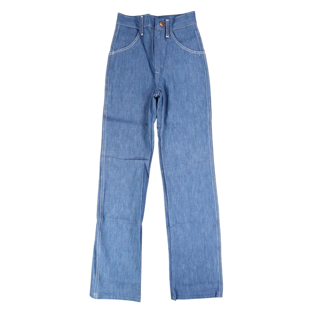 Vintage Maverick Girls Jeans 8 Slim Blue Straight Leg Denim NOS - take2supply
