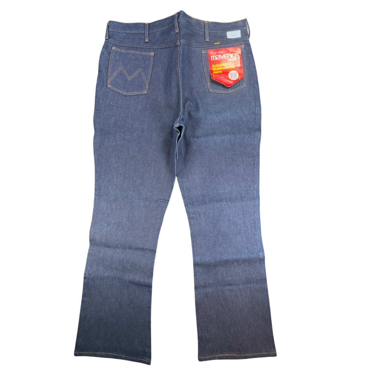 Maverick Vintage 70s Bootcut Jeans Mens 40M Dark Wash Indigo Cotton NWT NOS USA - take2supply