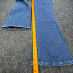 Wrangler Y2K Cowboy Cut Boot Cut Jeans Womens 7/8x32 Blue Denim NWT - take2supply