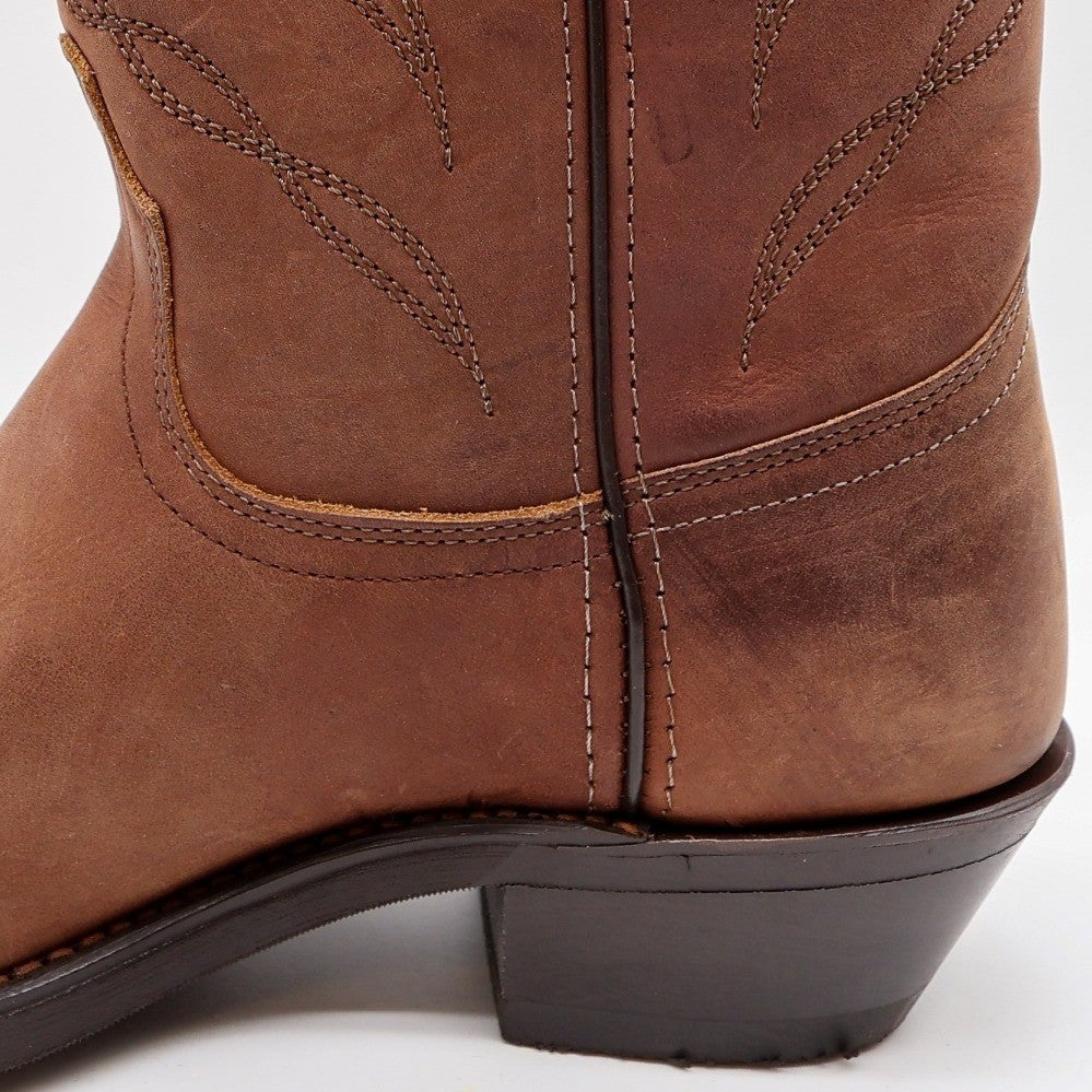 Laredo Western Boots Mens 8.5 D Tan Leather Cowboy Roping 28-1805 NWT - take2supply