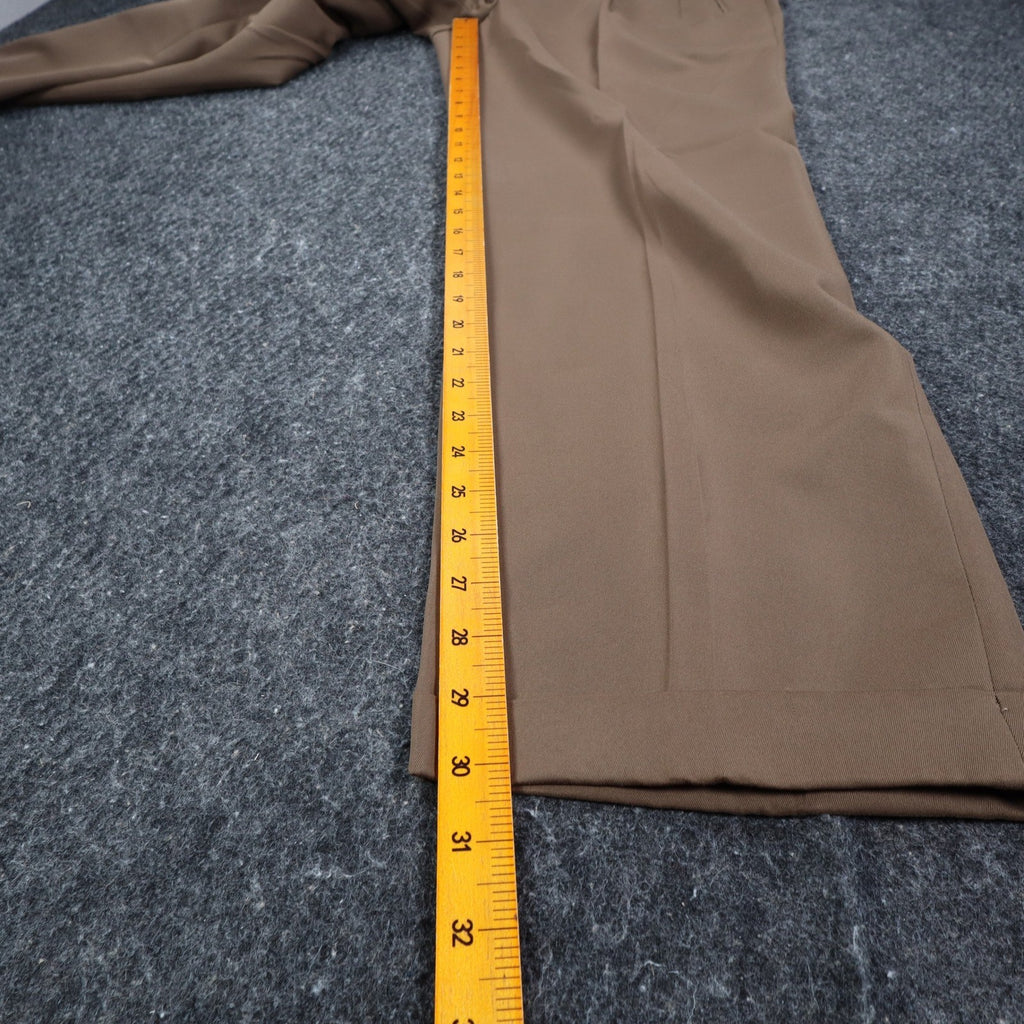 Haggar Black Label Pants Mens 33x30 Vintage 90s Khaki Micromattique Pleated NWT - take2supply