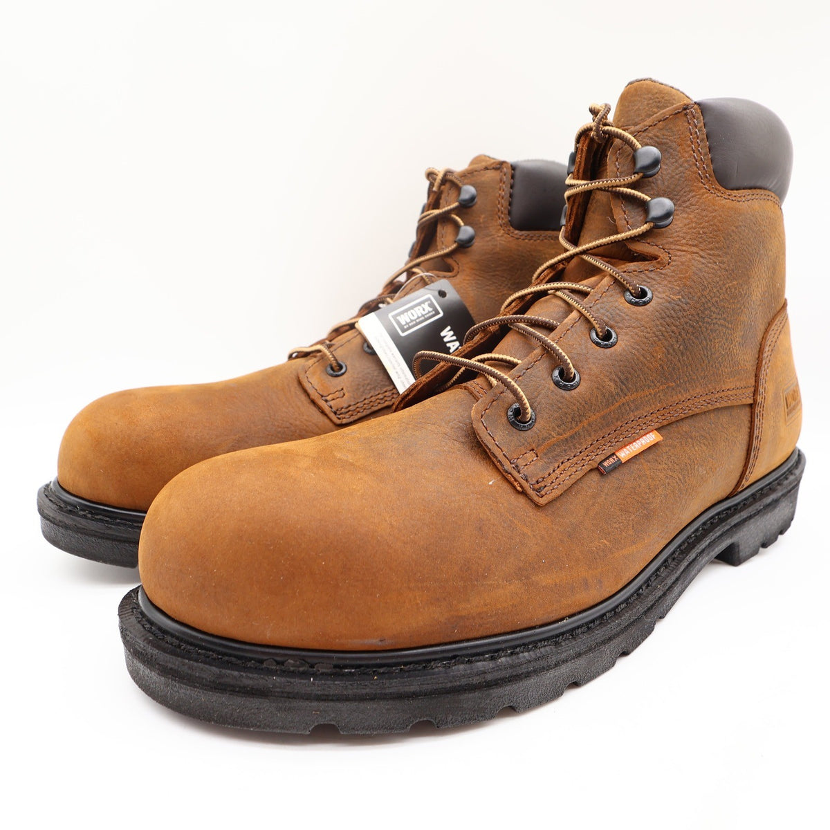 Worx by Red Wing Steel Toe Work Boots Mens 12 Brown Leather Waterproof NEW 5606 - take2supply