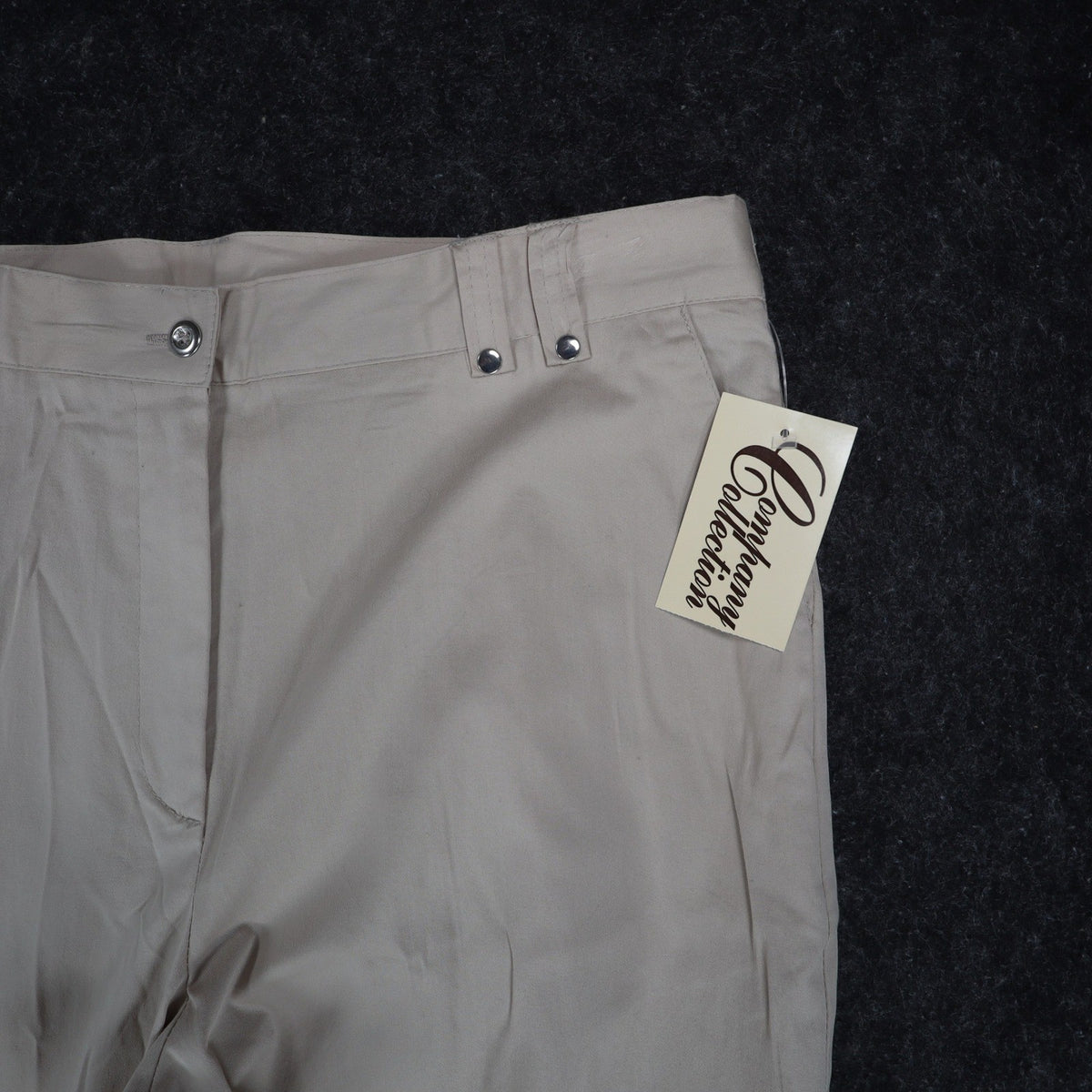 Company Collection Cargo Pants Womens 12 Beige Cotton Stretch Straight Leg NWT - take2supply