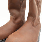 Worx Red Wing 5701 Steel Toe Work Boots Mens 7.5 Brown Leather New Deadstock - take2supply