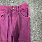 Young Maverick Jeans Girls 12 Reg Vintage 80s Pink Denim Straight Leg NWT USA - take2supply