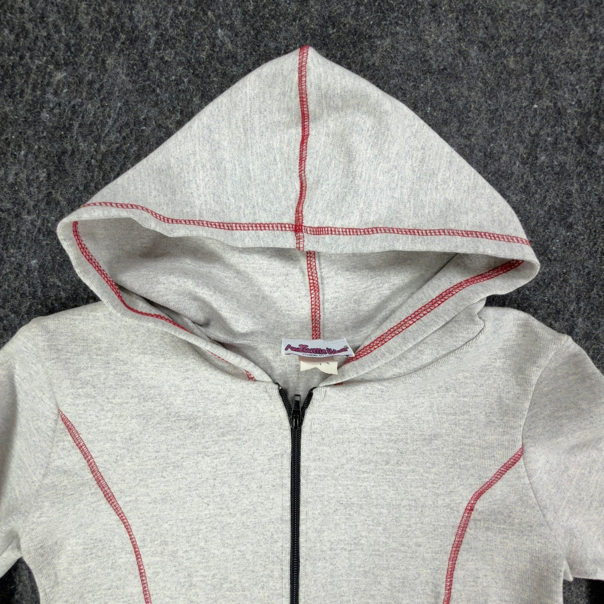 Awesome Wear Vintage Y2K Tracksuit Womens M Gray Cotton Set New Made in USA - take2supply