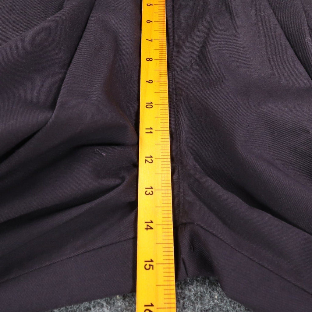 Lee Casuals Pleated Trousers Womens 10 Short Black Cotton Wrinkle Free NWT - take2supply