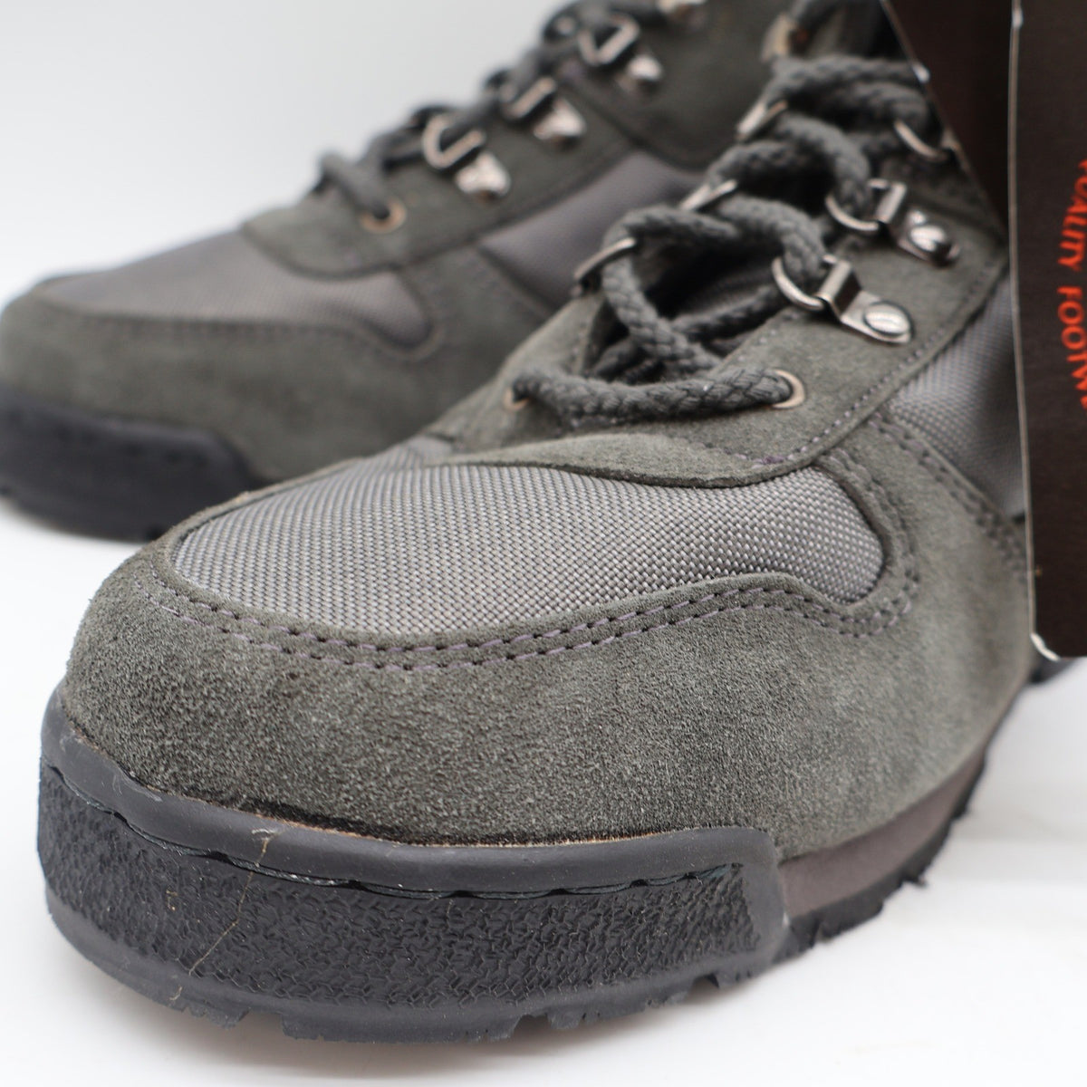 Lake Of The Woods 7000 Hiking Boots Mens 7M Vintage Deadstock Gray Leather Korea - take2supply