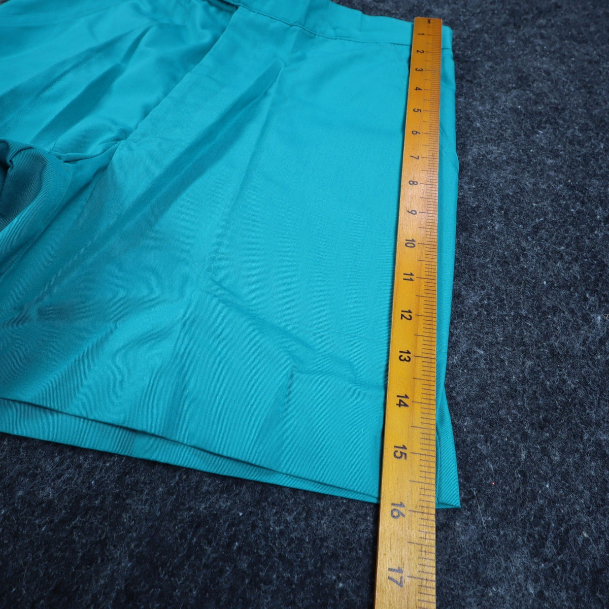 Jantzen Shorts Mens 32 Vintage 90s Teal Green Poly Cotton Deadstock 1M550 - take2supply