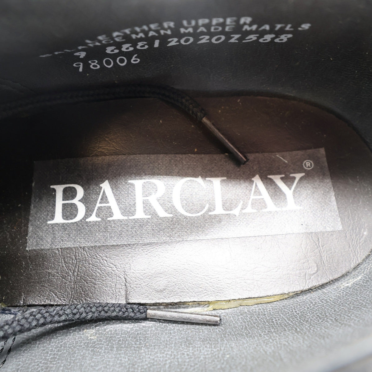 Barclay Moc Toe Derby Shoes Mens 9 EEE Black Leather Made in USA 98006 Wide - take2supply