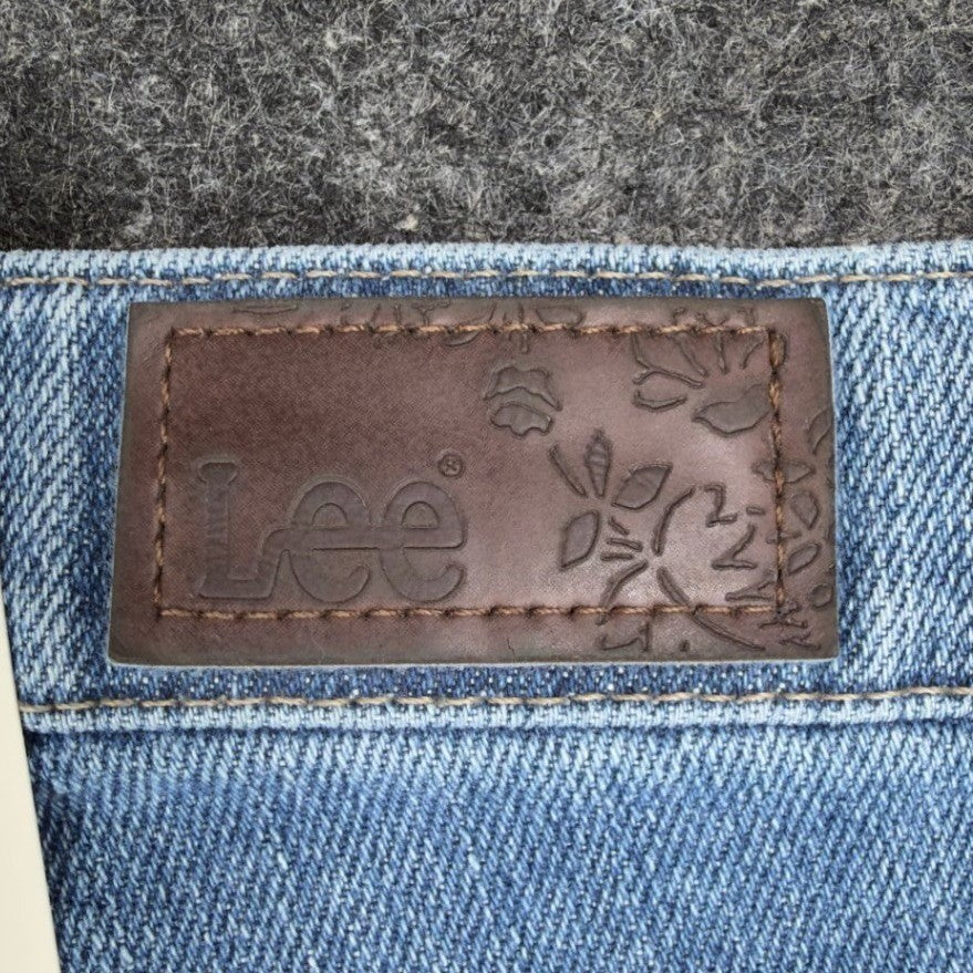 Lee Relaxed Fit Straight Leg Jeans Womens 14 Long Light Stone Denim NWT - take2supply
