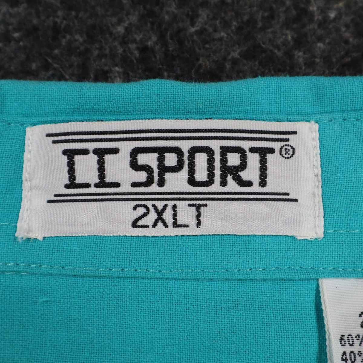 CC Sport Polo Shirt Mens 2XLT Vintage 90s Teal Cotton Blend Banded Bottom NWT - take2supply