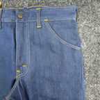 Key Vintage 70s Flare Jeans Boys 16 Reg W 27 L 29 Blue Cotton Deadstock NWT - take2supply