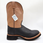 Old West 1611M Western Boots Mens 11.0 Black Tan Leather NIB - take2supply