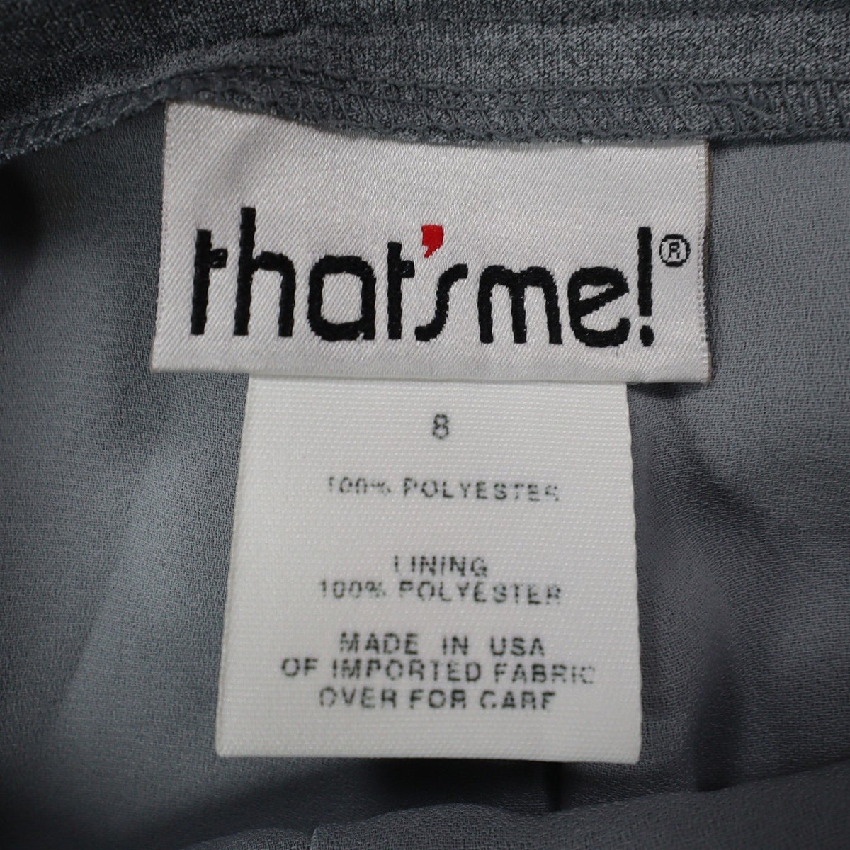 That's Me! Dress Pants Womens 8 Vintage 90s Steel Gray High Rise Straight Leg - take2supply