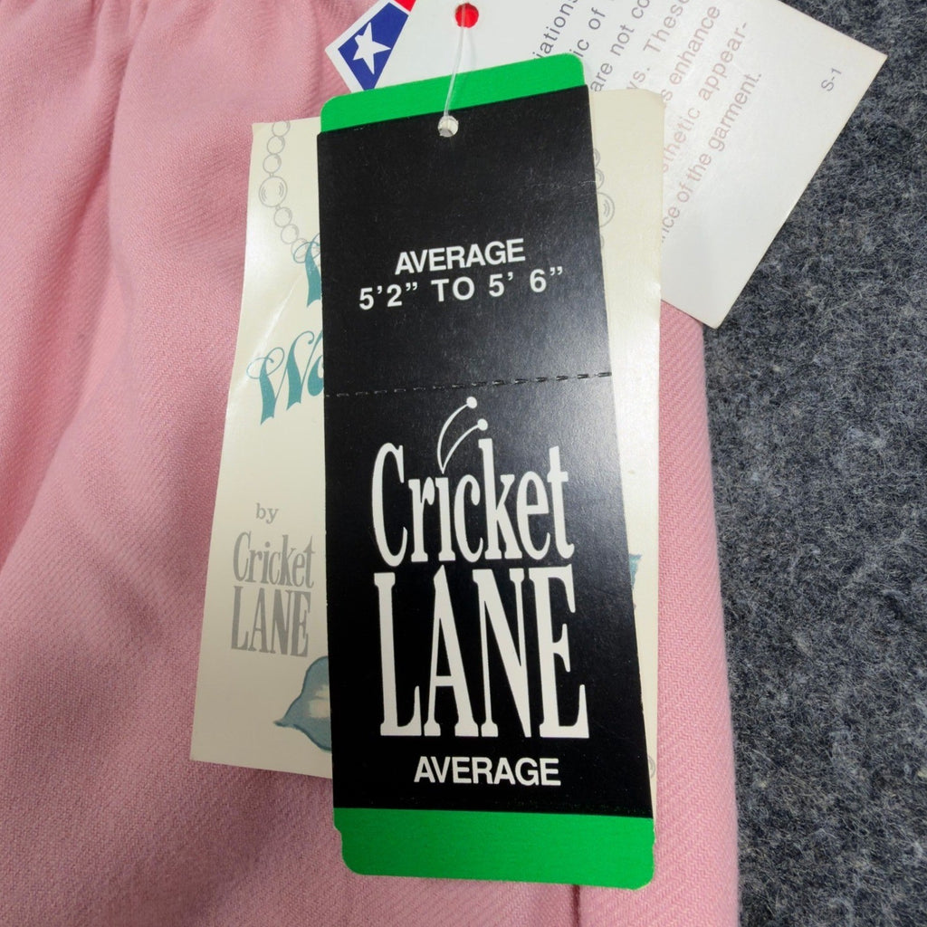 Cricket Lane Vintage 90s Pants Women 10 Rose Pink Polyester NWT Deadstock - take2supply