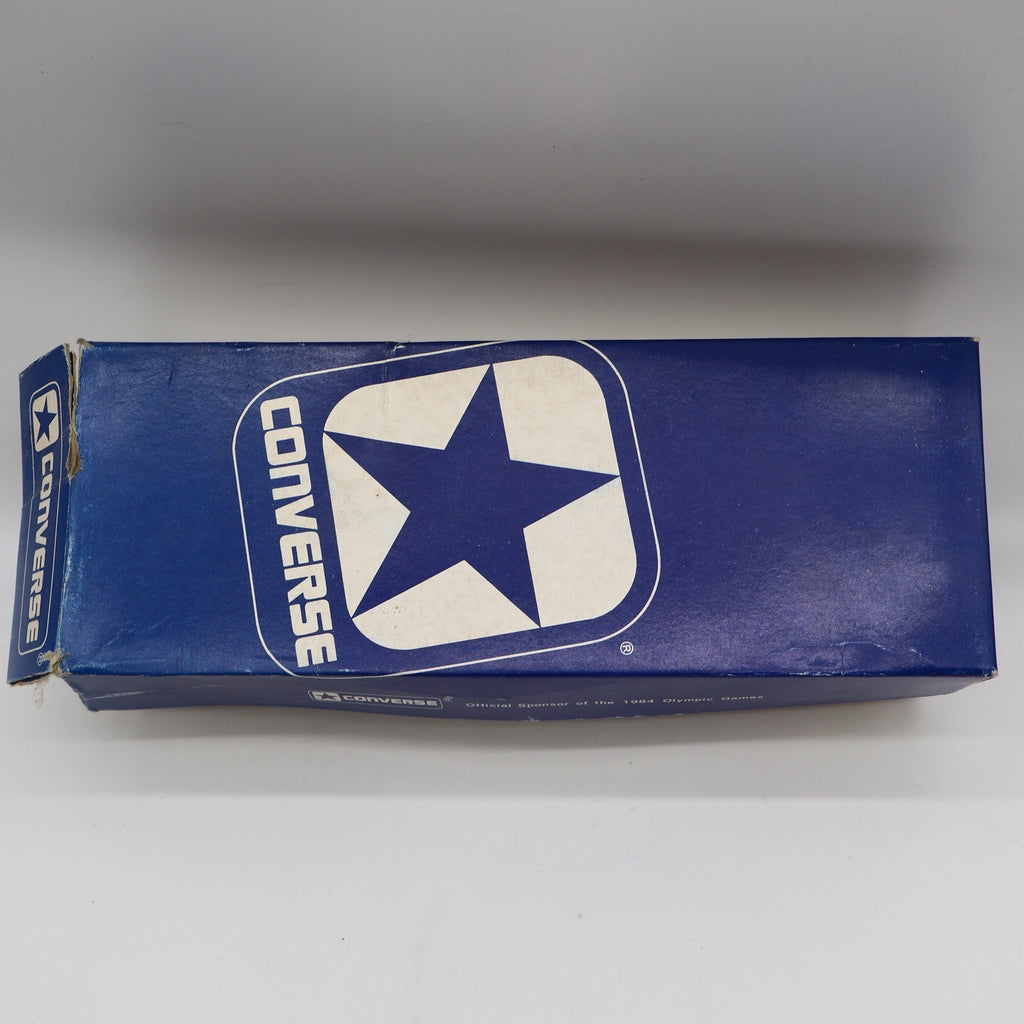 Converse Road Star Boy's Size 3 Vintage 80s Blue Nylon Suede Sneakers Deadstock - take2supply