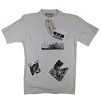 A'Milano Vintage 90s Jazz Graphic Tee Small White Single Stitch Deadstock NWT - take2supply