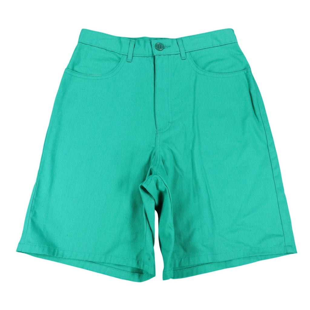 Hang Ten Vintage Shorts Womens 9/10 80s Green Cotton High Waist Made in USA NOS - take2supply