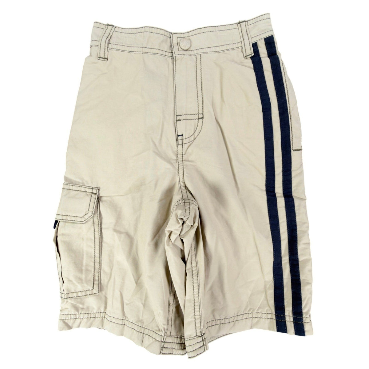 Tommy Hilfiger Y2K Cargo Shorts Boys 6 Beige Cotton Nylon NWT New - take2supply