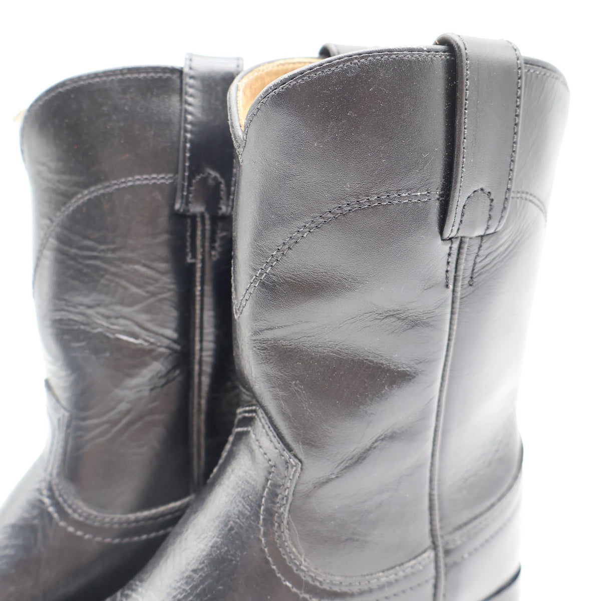 Acme Black Roper Boots Kids Size 13D Leather Western Cowboy Style 03122 - take2supply