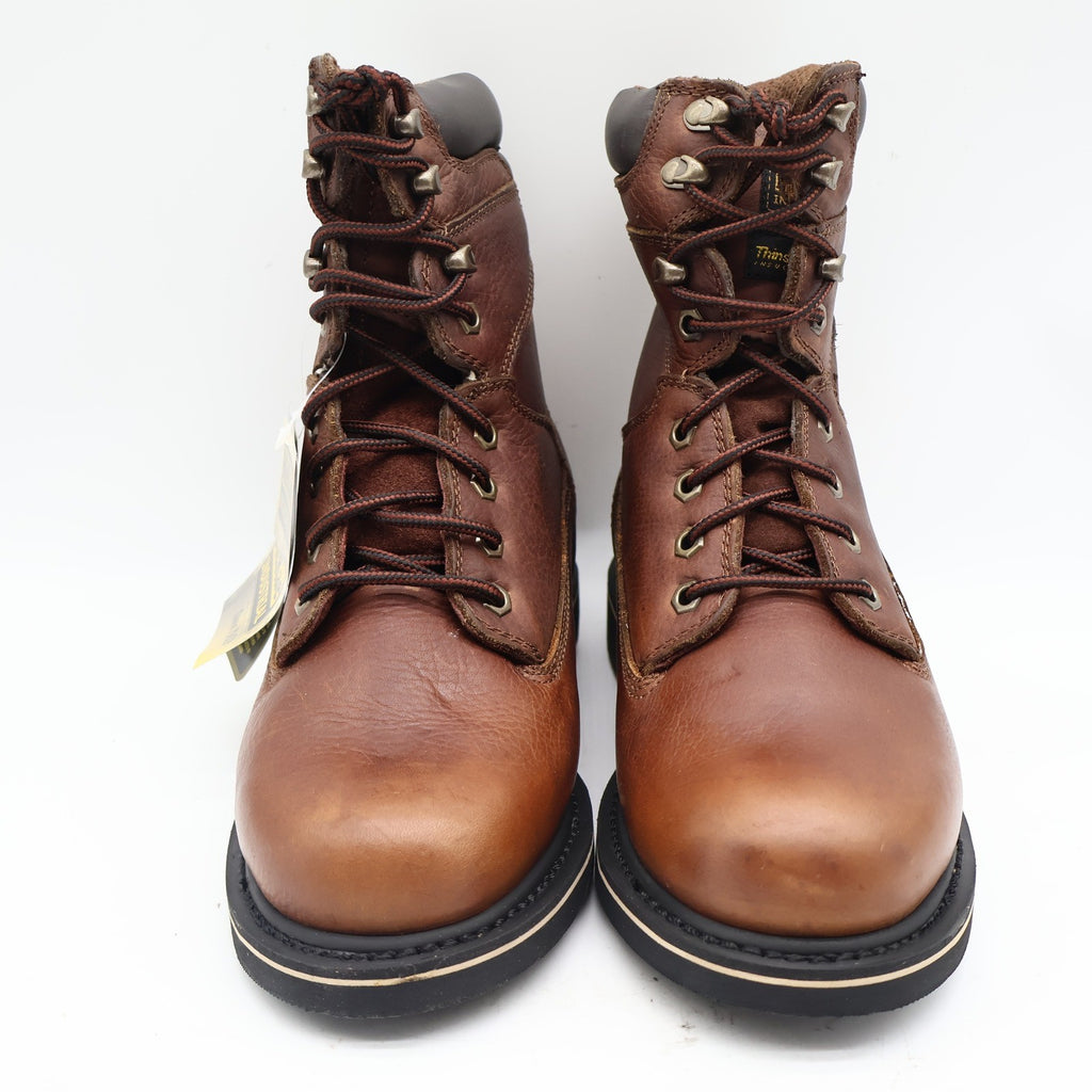 McRae Industrial Work Boots Mens 9 Brown Leather 8in Lace Up NST EH MR88122 - take2supply