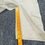 Lee Y2K Pipes Cargo Shorts Boys 7X S Tan Khaki Twill NWT Made in USA - take2supply