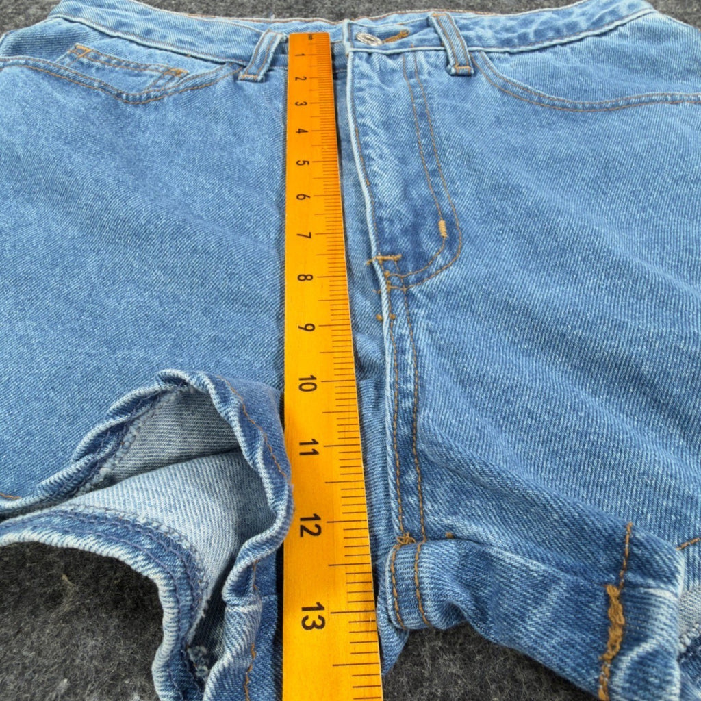 Boom Boom Vintage 90s Denim Shorts Womens 11/12 Blue Cotton NWT - take2supply