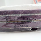 Van Heusen Dress Shirt Mens 16.5 34/35 Vintage Y2K Purple Striped Deadstock NIP - take2supply