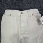 John Deere Y2K Carpenter Shorts Boys 6 Stone Cotton Canvas NWT Deadstock - take2supply