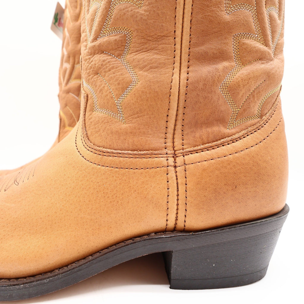 Laredo Western Cowboy Boots Mens 10 EW Leather Walnut Deertan 68372 NWT Box - take2supply