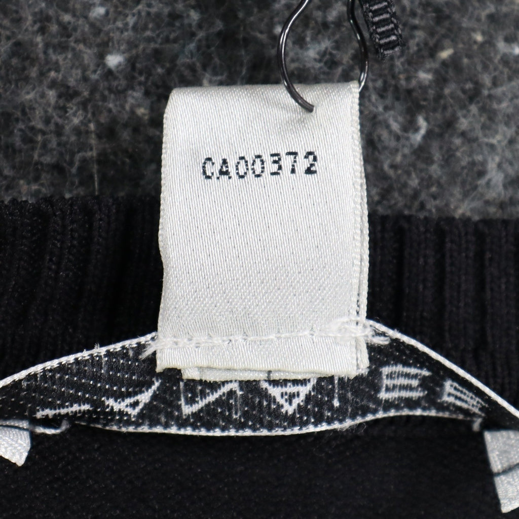 Lanalee Sweater Womens XL/1X Black White Striped Colorblock Back Zip Cotton Knit - take2supply