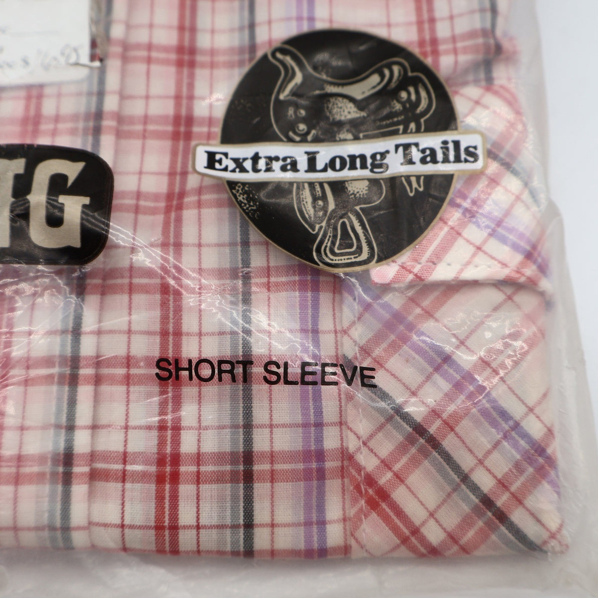 Saddle King Western Shirt Mens 15.5 Vintage Deadstock Red Plaid Pearl Snap USA - take2supply