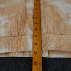 Hem & Thread Womens S Tan Cream Tie Dye Cotton Gauze Snap Bomber Jacket NWT - take2supply