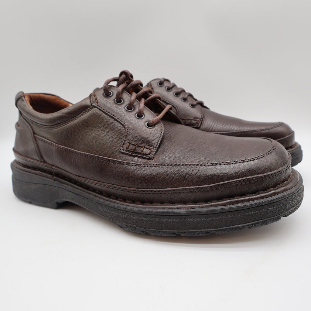 Hush Puppies Summit Persimmon Mens 10 W Brown Leather Casual Oxford Shoes 14191 - take2supply