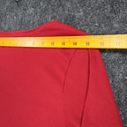 Limited Top Womens Small Vintage 90s Red Ribbed Long Sleeve Crew Neck Shirt - take2supply