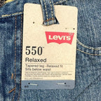 Levi's Vintage 80s 550 Jeans Boys Size 8 Husky Blue Denim Tapered NOS - take2supply