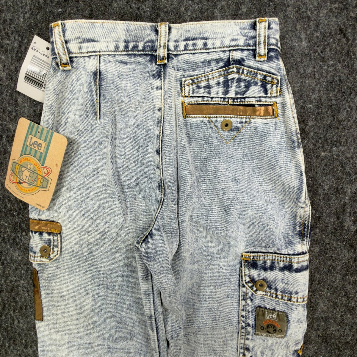 Lee Vintage 90s Airgear Commando Loose Fit Jeans Boys 8 Snow Frost NWT C487 - take2supply