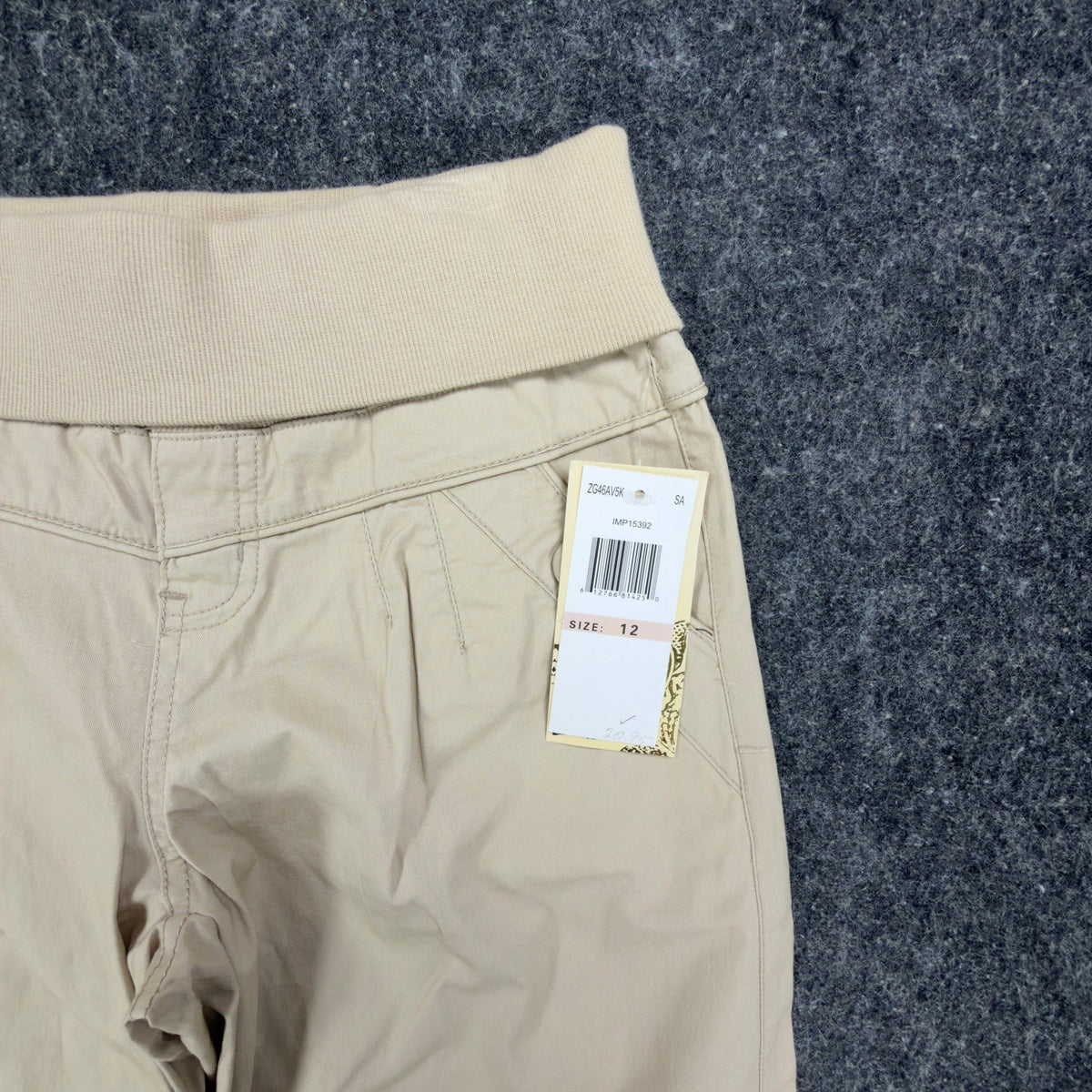Jolt Y2K Bermuda Shorts Girls 12 Khaki Tan Cotton Stretch NWT New - take2supply