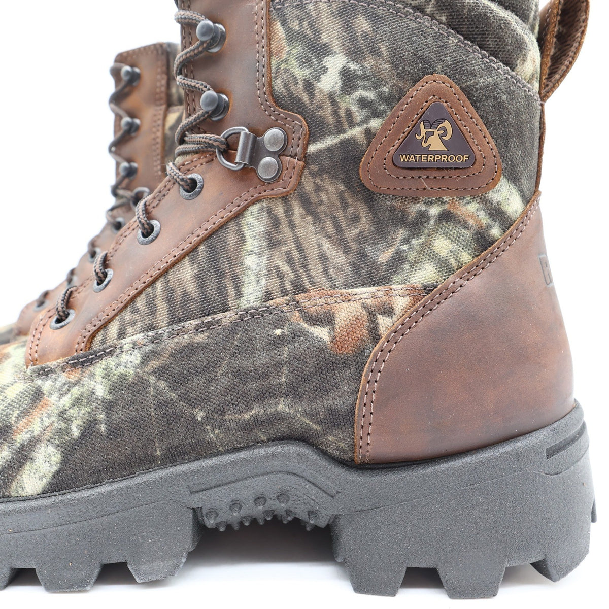 Rocky Y2K Wild Dawg 6" Hunting Boots Mens 8.5 MW Camo Leather New - take2supply