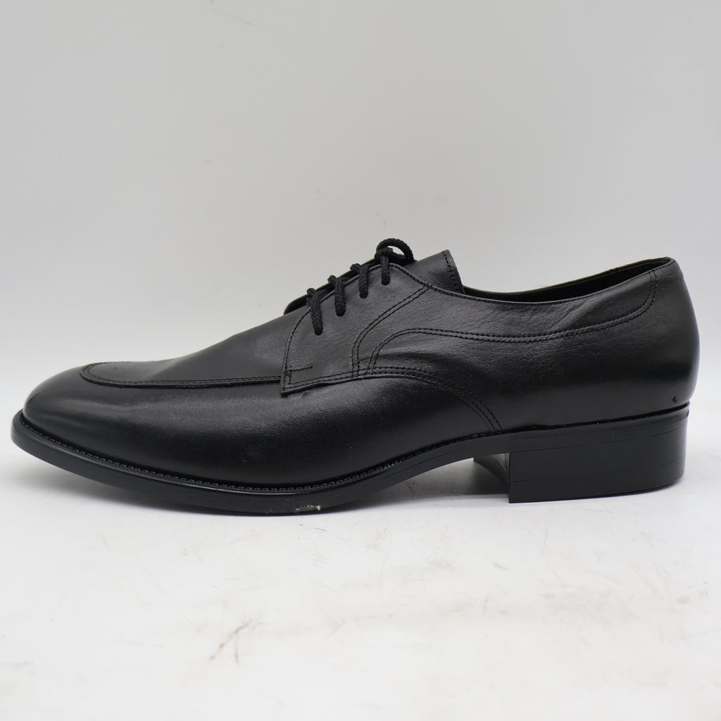 Barclay Oxford Dress Shoes Mens 12 D Vintage Black Leather U-Toe Deadstock 48011 - take2supply