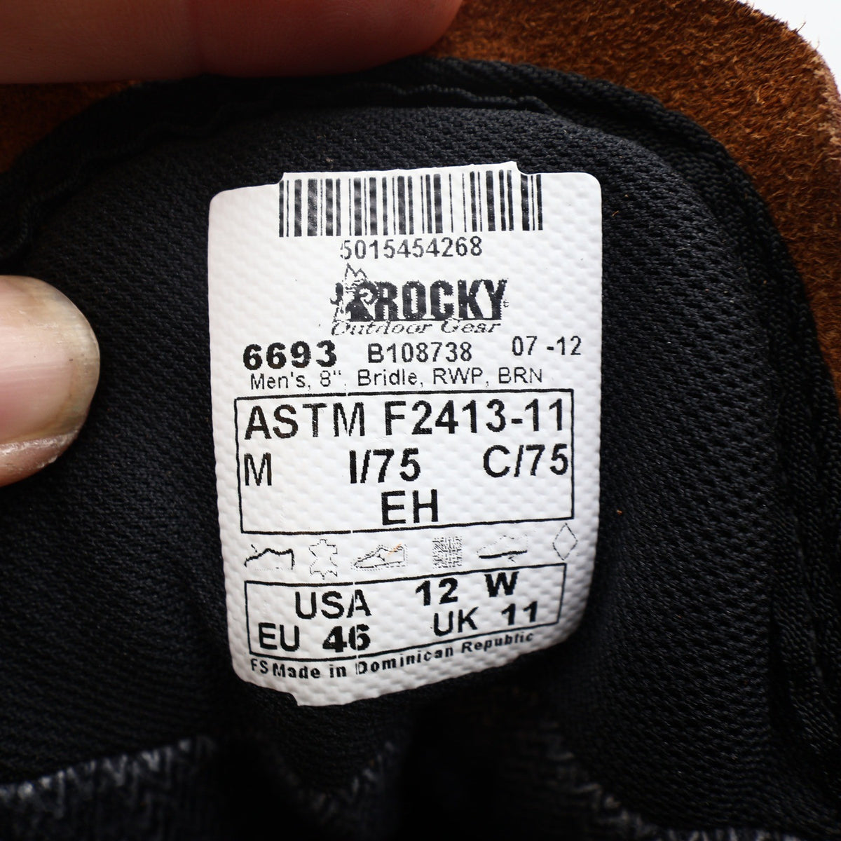 Rocky IronClad Steel Toe Work Boots Mens 12W Brown Leather Waterproof NWT - take2supply